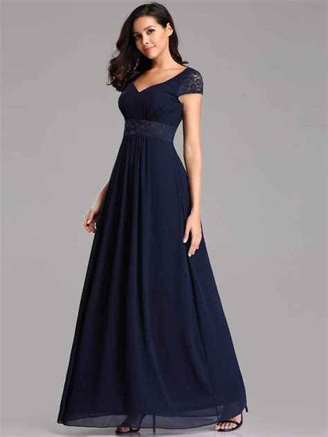 long navy dresses for weddings.